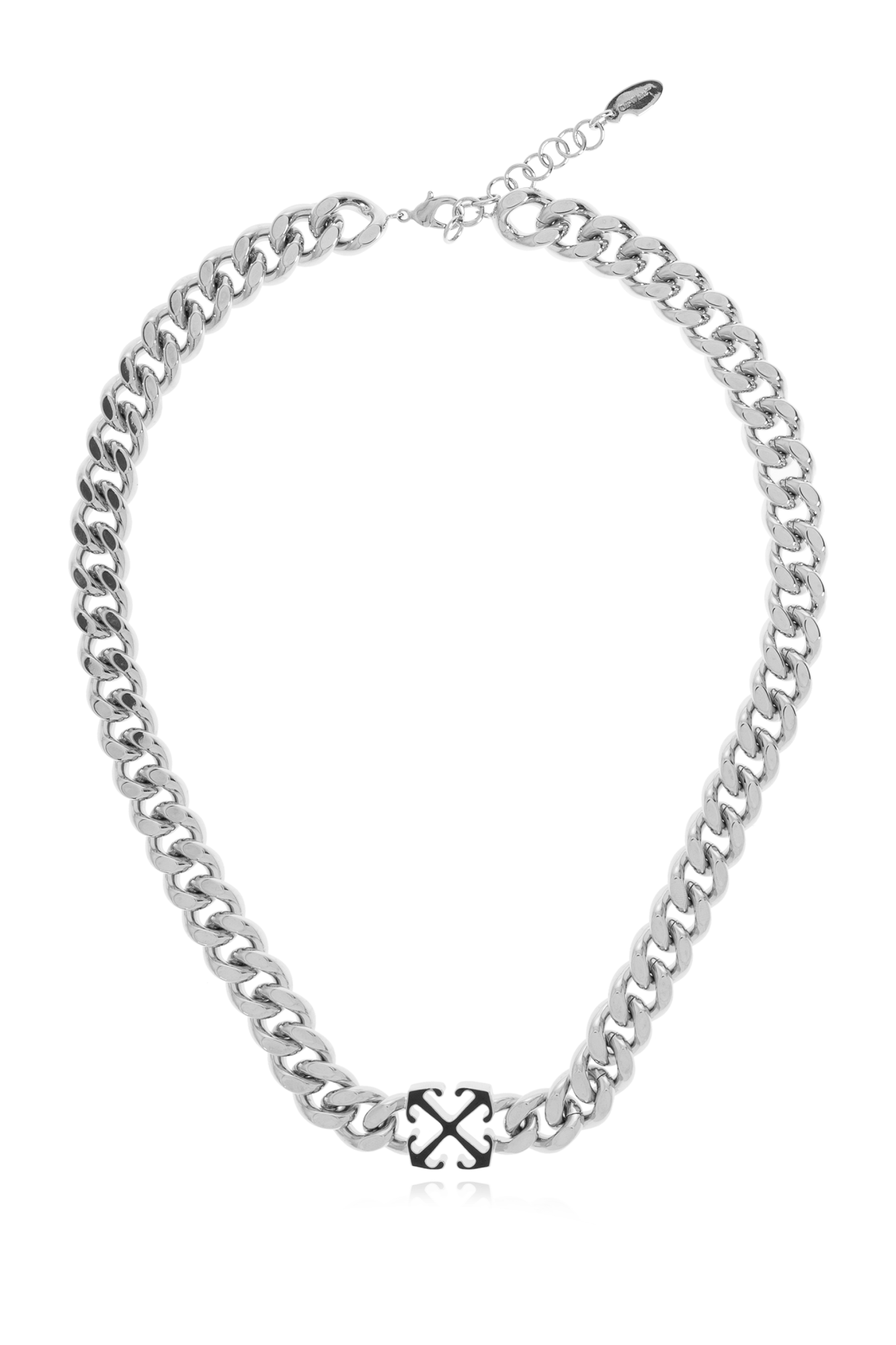 Silver Necklace with logo Off-White - Vitkac AS